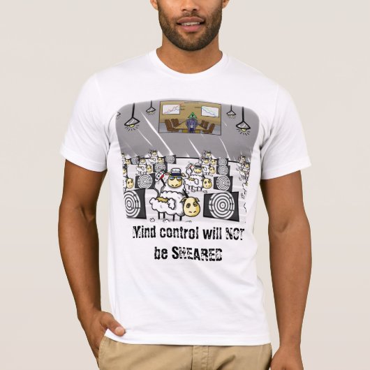"No Sheepple"-shirt T-shirt (Voorkant)