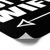 No She's Not My Wife Identity Not With Him  Poster (Hoek)