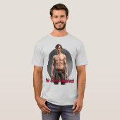 "No Shirt Sherlock" T-shirt (Voorkant volledig)