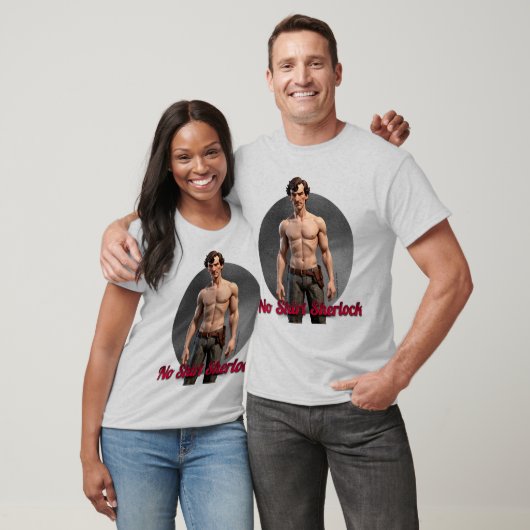 "No Shirt Sherlock" T-shirt (Unisex)