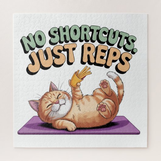 No Shortcuts. Just Reps Legpuzzel (Verticaal)