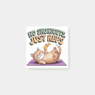 No Shortcuts. Just Reps Post-it® Notes