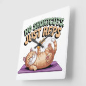 No Shortcuts. Just Reps Vierkante Klok (Hoek)