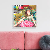No-Signal - Cheeky Lady Canvas Afdruk (Insitu (Woonkamer))
