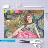 No-Signal - Cheeky Lady Digital Collage Tissuepapier (Craft)