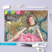 No-Signal - Cheeky Lady Digitale Collage Tissuepapier (Craft)