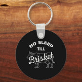 No Sleep Til Brisket - Grappig BBQ rundvlees Sleutelhanger (Voorkant)