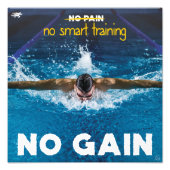 No smart training, no gain foto afdruk (Voorkant)