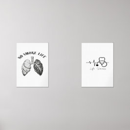 No Smokin Life Wall Art – Anti-Smoking Poster for  Muurkunst Sets