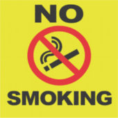 No Smoking Custom-Cut Vinyl Sticker (Voorkant)