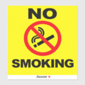 No Smoking Custom-Cut Vinyl Sticker (Vel)