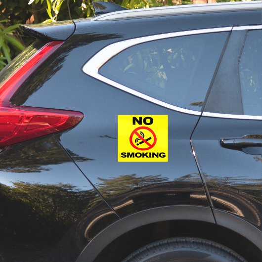 No Smoking Custom-Cut Vinyl Sticker (Auto Achterkant)
