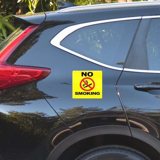 No Smoking Custom-Cut Vinyl Sticker (Auto Achterkant)