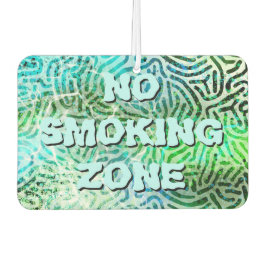 NO SMOKING ZONE blauw & groen Luchtverfrisser