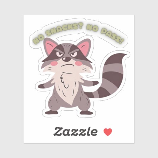 NO SNACKS? NO PASS! STICKER (Vel)