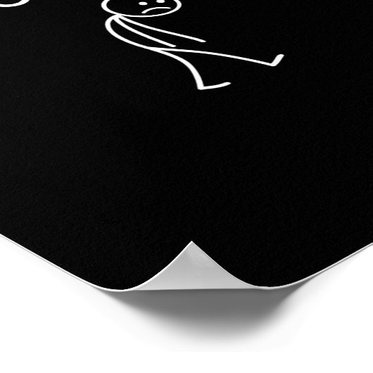 No Soccer Today, Funny Sad Player Design For Socce Poster (Hoek)