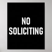 No Soliciting, Funny, Jokes, Sarcastic  Poster (Voorkant)