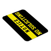 No Soliciting [Magnet] Magneet (Rechterzijde)