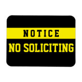 No Soliciting [Magnet] Magneet (Horizontaal)