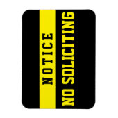 No Soliciting [Magnet] Magneet (Verticaal)