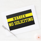 No Soliciting [Seal] Rechthoekige Sticker (Envelop)