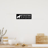 No Soliciting See Dog For Details Alaskan Malamute Poster (Keuken)