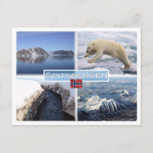 NO Spitsbergen - Svalbard - Fjord - Polar Beer - Briefkaart