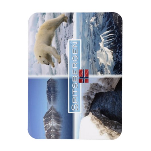 NO Spitsbergen - Svalbard - Fjord - Polar Beer - Magneet (Verticaal)