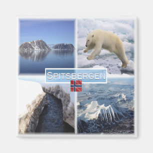NO Spitsbergen - Svalbard - Fjord - Polar Beer - Magneet