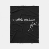 No Spreadsheets Today Accounting Spreadsheets Acco Fleece Deken (Voorkant)