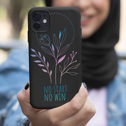 No Start - No Win (mostly black) Case-Mate iPhone Case