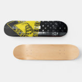NO STEP Gadsden Snake Industrial American Flag Persoonlijk Skateboard (Horizontaal)