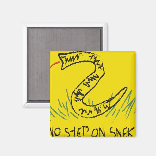No Step On Snek Gadsden Flag Magneet (Voorkant / Achterkant)