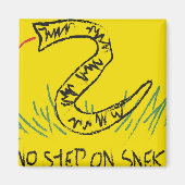 No Step On Snek Gadsden Flag Magneet (Voorkant)