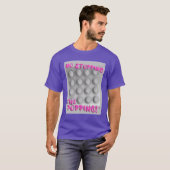 No Stopping Popping Bubble Wrap Art T-shirt (Voorkant volledig)