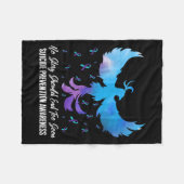 No Story Should End Too Soon, Suicide Prevention A Fleece Deken (Voorkant (Horizontaal))