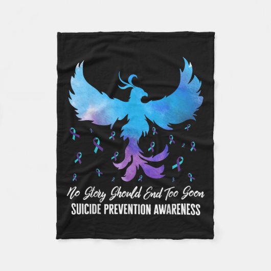 No Story Should End Too Soon, Suicide Prevention A Fleece Deken (Voorkant)