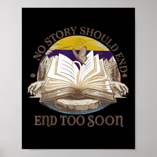 No Story Should End Too Soon Suicide Prevention Aw Poster (Voorkant)