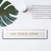 No Stress Zone Modern Minimalist Funny Naambordje
