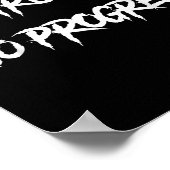 No Struggle No Progress Motivational Saying Poster (Hoek)