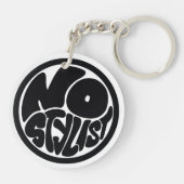 NO STYLIST black/purp Acrylic Keychain (Achterkant)