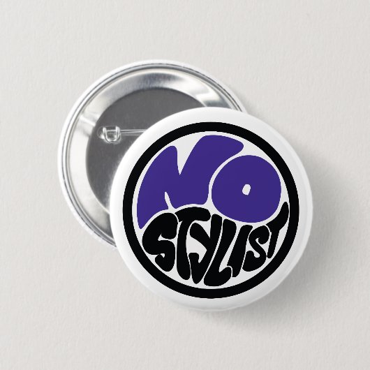 NO STYLIST double purp emblem Button (Voorkant /achterkant)