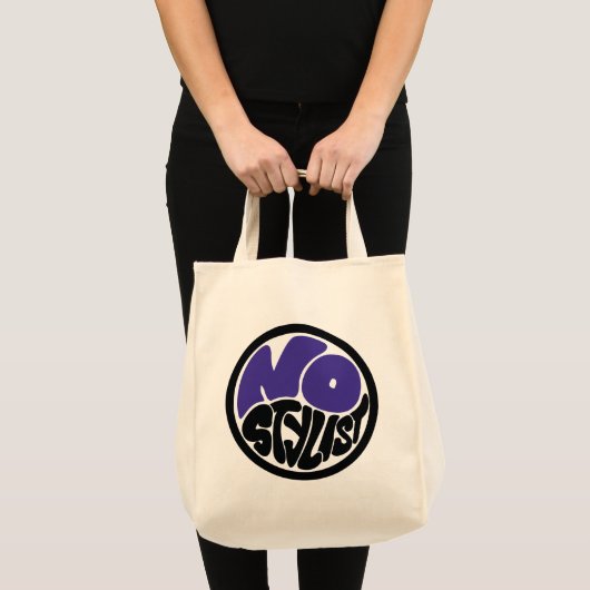 NO STYLIST double purp emblem grocery Tote Bag (Voorkant (product))
