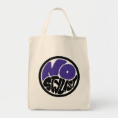 NO STYLIST double purp emblem grocery Tote Bag (Voorkant)