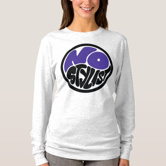 NO STYLIST double purp emblem long sleeve T-Shirt (Voorkant)