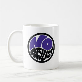NO STYLIST dubbel purp embleem koffiemok
