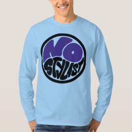 NO STYLIST dubbel purp embleem lange mouw T-Shirt