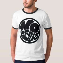 NO STYLIST zwart embleem ringer T-shirt