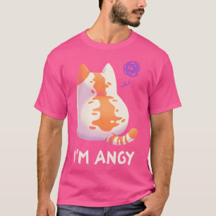 No Talk Me In Angy Angry Kat Meme Fluffy Kawaii T-shirt