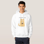 No Talkie Before Coffee – Funny Cat Coffee Lover H Hoodie (Voorkant volledig)